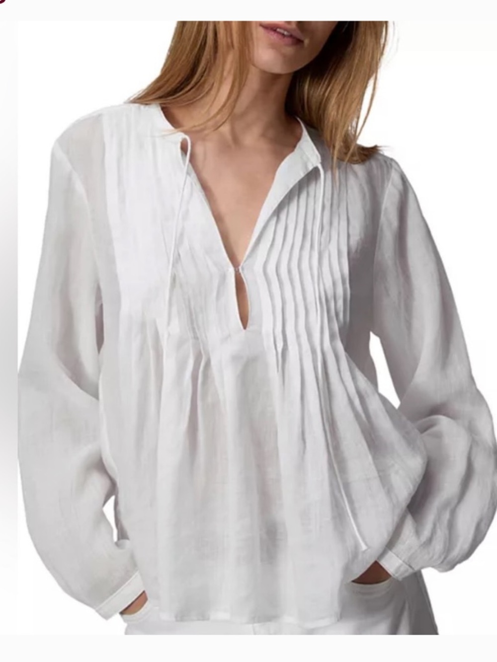 rag & bone White AMARIS RAMIE TOP
